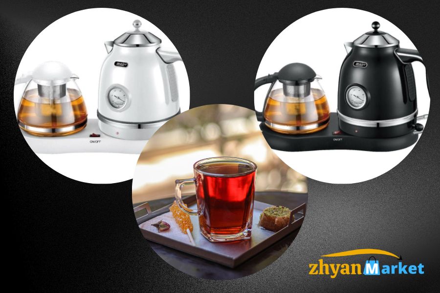 چای ساز برقی مایر مدل mr-1565 مجهز به توان مصرفی 2200 وات Zhyanmarket.com